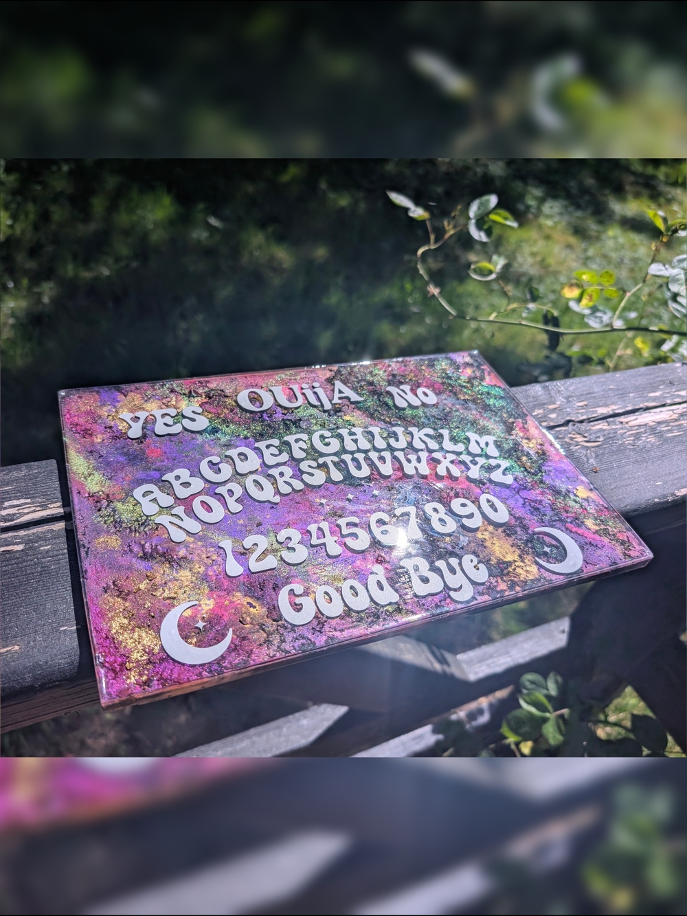 Handmade Psychedelic Oujia Spirit Board